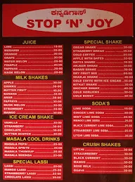 Stop N Joy menu 4