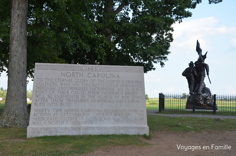 north carolina memorial gettysburg