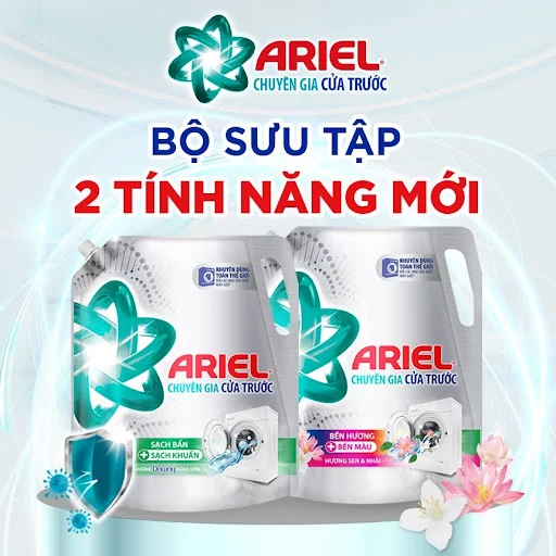 Nước Giặt Ariel Cửa Trước Sạch Bẩn Hương Downy nắng sớm 3.2kg - Chỉ giao miền Nam