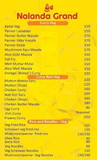 Nalandha Grand menu 4