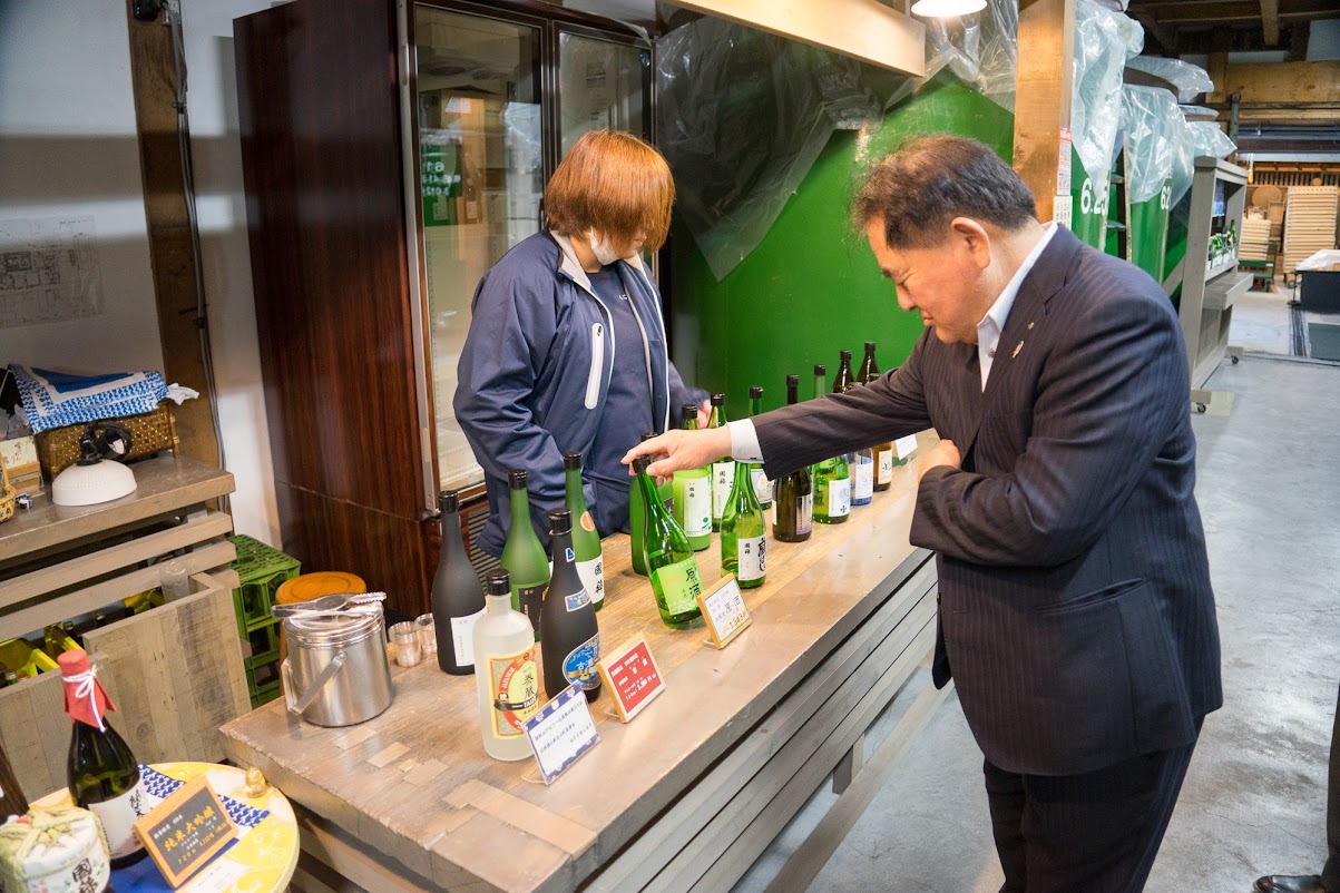 国稀酒造・試飲コーナー