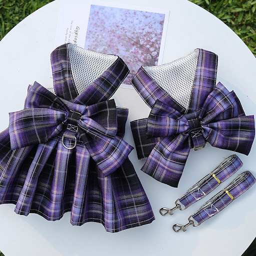 Title 14, Pet Plaid Skirt Chest Strap Hand Holding Rope. ...