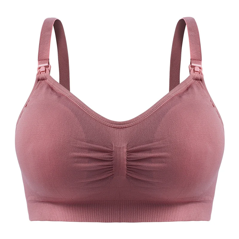 Sujetador inalámbrico de moda para mujer de doble capa sin costuras, extraíble y transpirable para máxima comodidad y sujeción diaria.