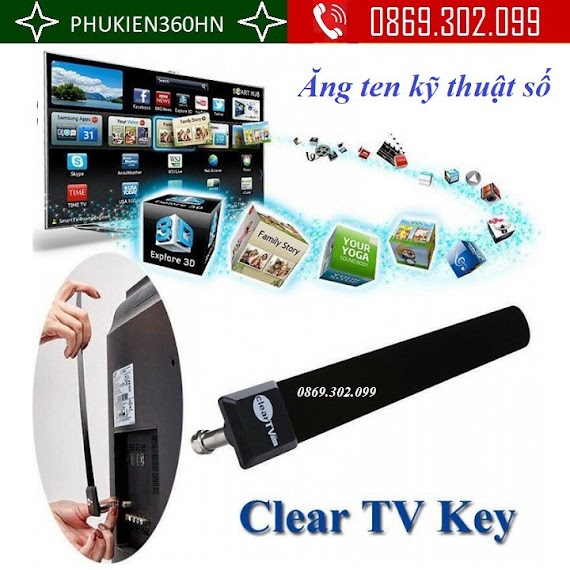 Ăng - Ten Tv Kỹ Thuật Số Trong Nhà Clear Tv Hdtv Digital