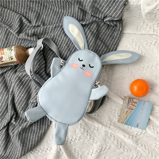 Title 1, Japanese Canvas One-shoulder Cute Cartoon Bunny...