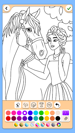 Princess Coloring Game screenshot #3