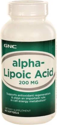 GNC Alpha Lipoic Acid SoftGel 200mg - 60s