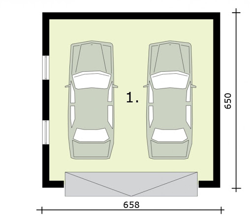 G309 - Rzut garażu