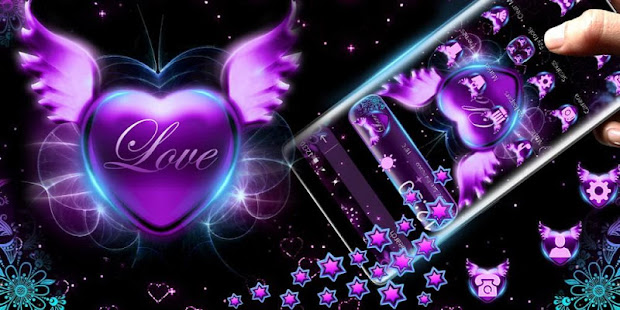 Dark Purple Heart Love Gravity Theme(圖4)-速報App