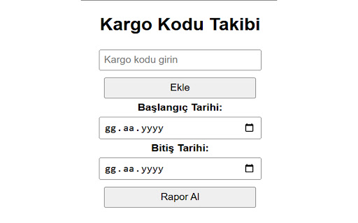 Kargo Takip Uzantısı