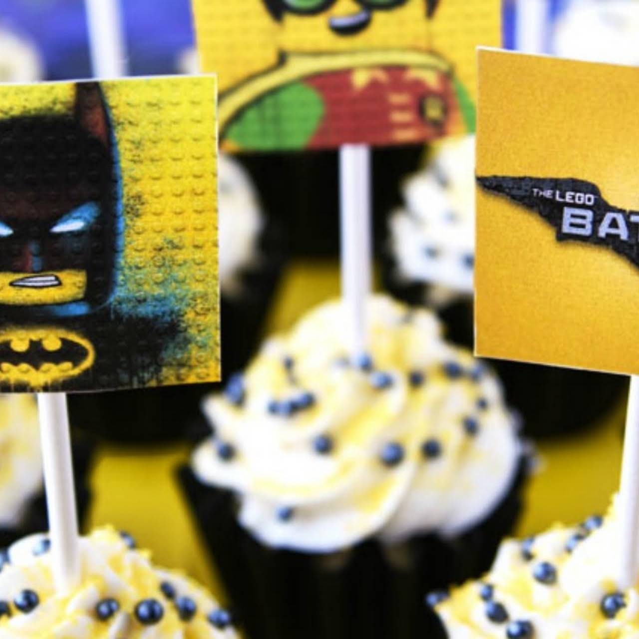 Lego Batman Cupcakes  following  set free release Printable Toppers