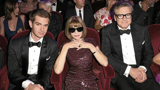 Fashion eco-warriors Andrew Garfield, Anna Wintour and Colin Firth.