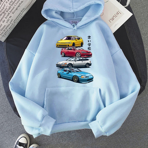 Title 5, Anime Initial D Hoodie JDM Mix Civic CRX Integr...