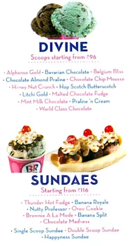 Baskin Robbins menu 2