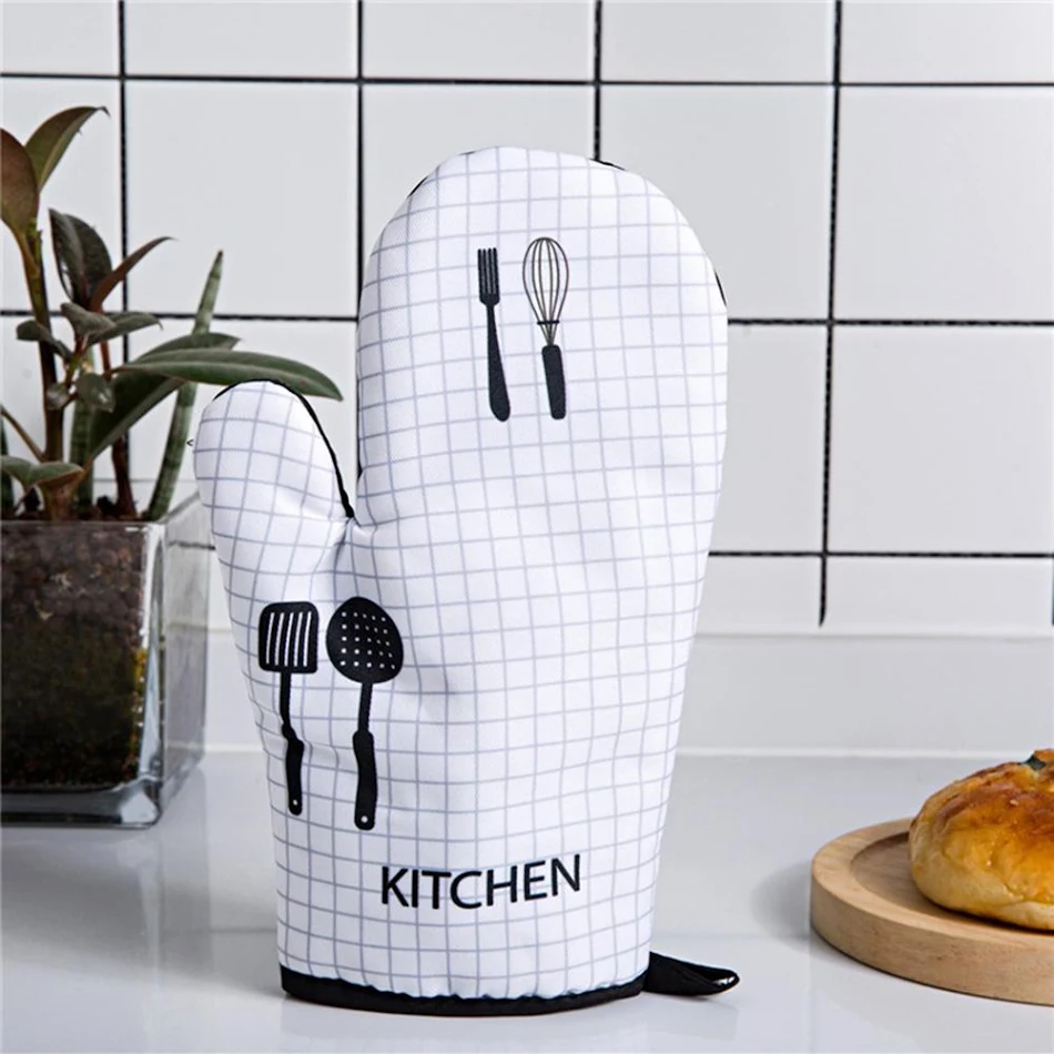 Anti-Brandwonden Handschoenen, Verdikt en Hittebestendig. Bescherm uw handen tegen hitte tijdens het koken en bakken.