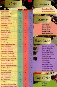 Mekde - The Cake Shop menu 1