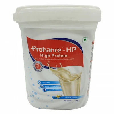 Prohance-HP High Protien Nutritional Supplement Vanilla Sugar Free 400gm - 400gm pcs