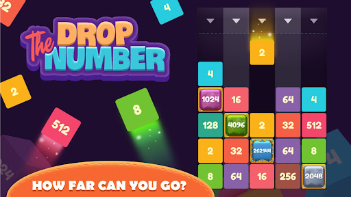 Number Drop: 2048 Merge Blocks