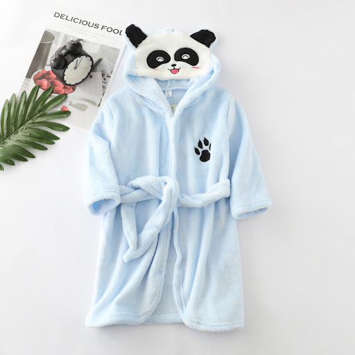 Title 9, Girls Cartoon Hooded Flannel Lace-up Bathrobe, ...