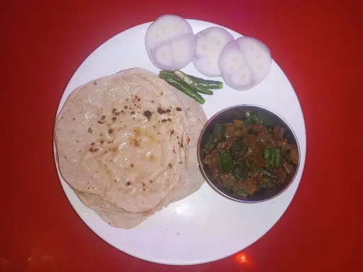 Bhindi Masala With 5 Butter Roti