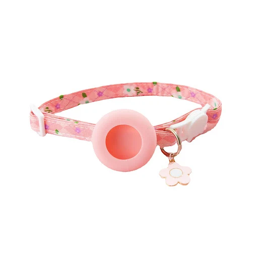 AirTag Cat Collar,print Adjustable Cat Collar with Apple Air Tag Holder,Safety Cat Collars for Girl Boy Cats,Kittens and