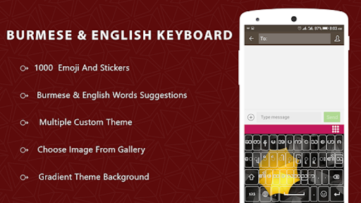 Myanmar  Burmese Keyboard 2020 with Zawgyi Fonts
