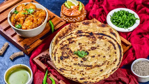 Jeera Aloo Fry With 2 Paratha