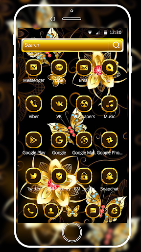 3d Butterfly Diamond Theme