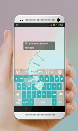 免費下載個人化APP|Sea blue shine GO Keyboard app開箱文|APP開箱王