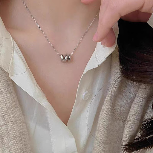 Title 1, Gold Multi-layer Wavy Necklace for Women Simple...