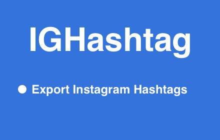 IGHashtag - Export IG Hashtags Preview image 0