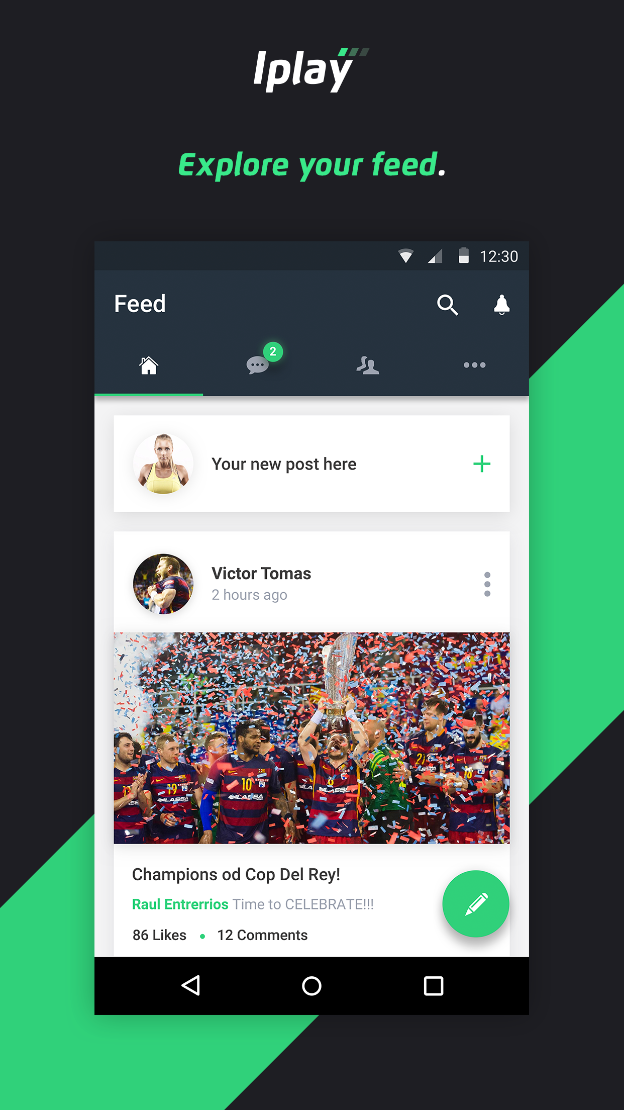 Android application Iplay Sport screenshort