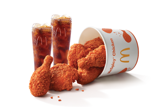 5 Pcs McSpicy Fried Chicken Bucket + 2 Coke