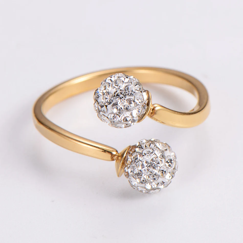 Ongelijke holle hortensia ring, RVS met 18K goudkleurige plating. Stijlvolle bloemenring voor een duurzame uitstraling.
