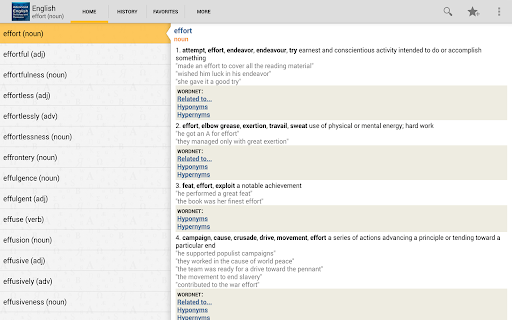 Advanced English Dictionary and Thesaurus