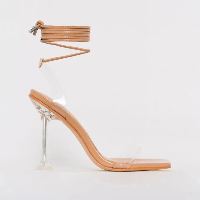 Title 5, Candy Color stiletto sandalen met enkelbandjes,...