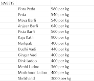 Kanpur Dughdhalay menu 2