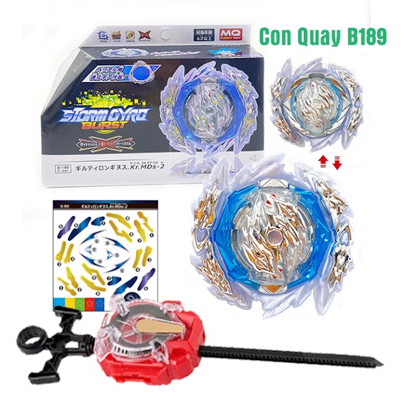 Đồ Chơi Con Quay B189 Kèm Tay Quay | Con Quay Beyblade B189