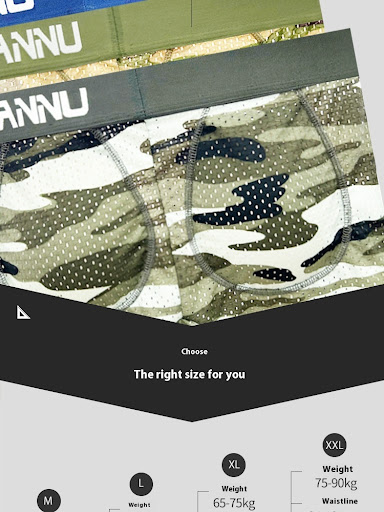 Title 14, Camouflage Mesh Breathable Removable Cup Hip Cu...
