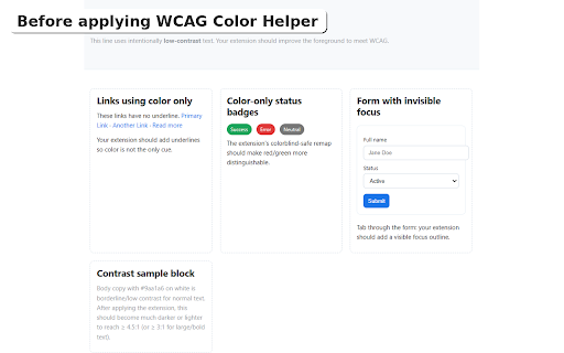 WCAG Color Helper by EDH Dev