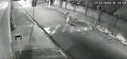 An unknown man runs across the street in a viral video shared on the City of Joburg's Twitter account this week.