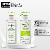 [Mẫu Mới] Nước Tẩy Trang Simple Dịu Nhẹ Kind To Skin Micellar Water 200Ml