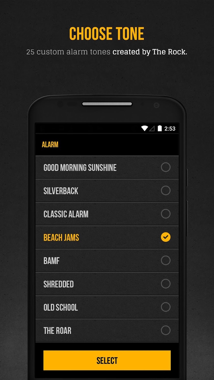 The Rock Clock™ Screen 3