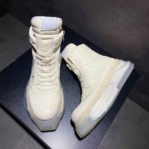 Title 6, Mens High Top Leather Sneakers Sports Leisure....