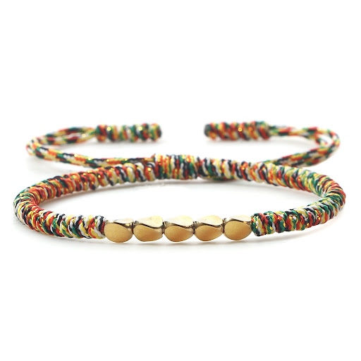 Title 11, Handwoven nylon thread bracelet, alien shape. U...