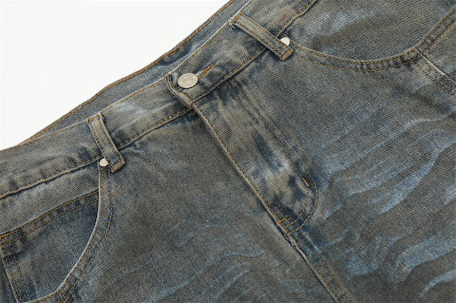 Title 10, Washed Denim Old Dirty Pants For Men. Experienc...