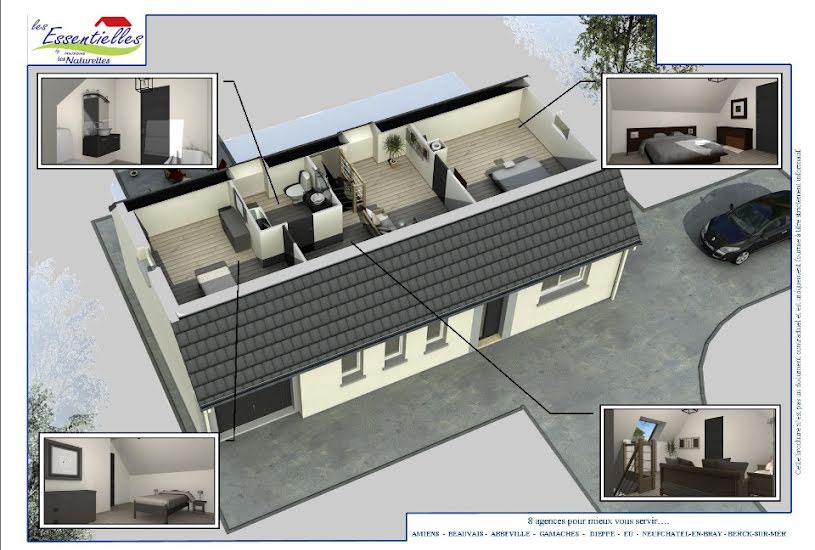  Vente Terrain + Maison - Terrain : 1 044m² - Maison : 117m² à Rouen (76000) 