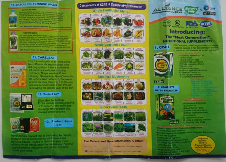 An AIM Global brochure with a list of their products