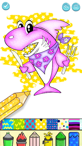 Screenshot Baby Shark Glitter Coloring