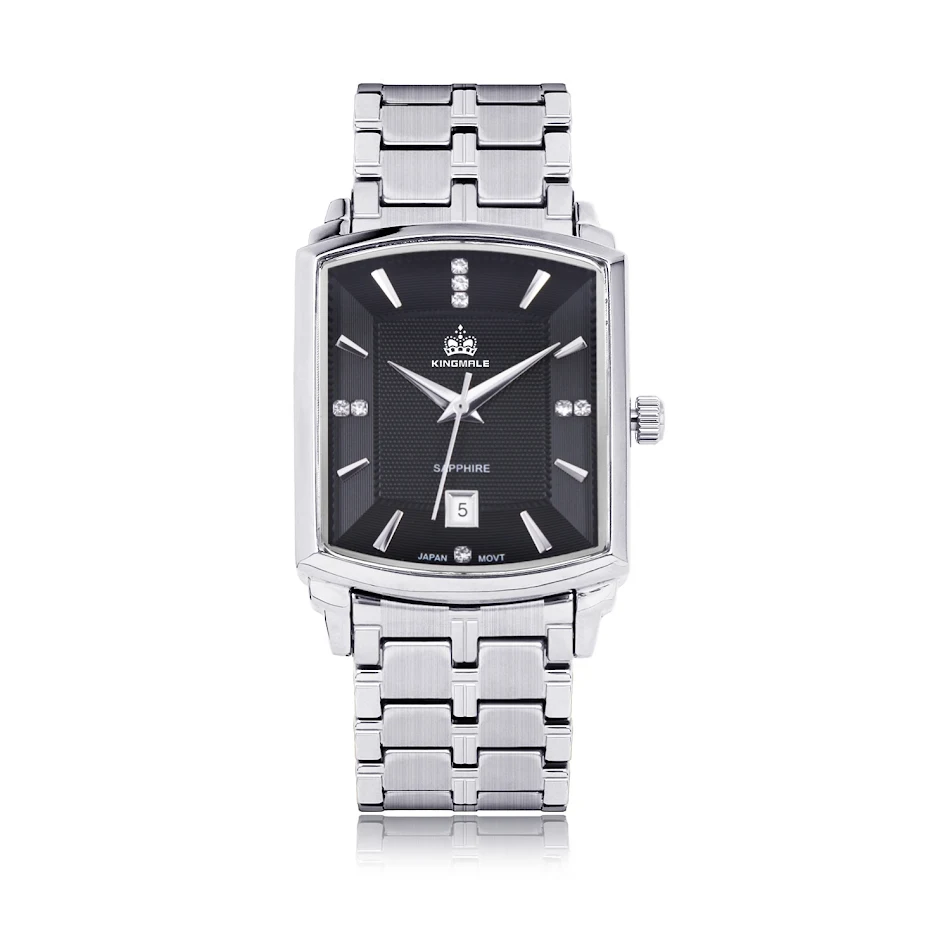 Heren Vierkante Waterdichte Quartz Horloge. Stijlvol en betrouwbaar, biedt precisie en bescherming tegen water voor de actieve man.